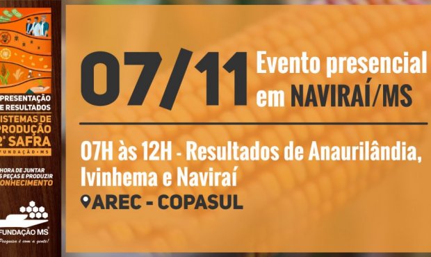 Apresentação de resultados das pesquisas da Fundação MS para a 2ª safra 2023